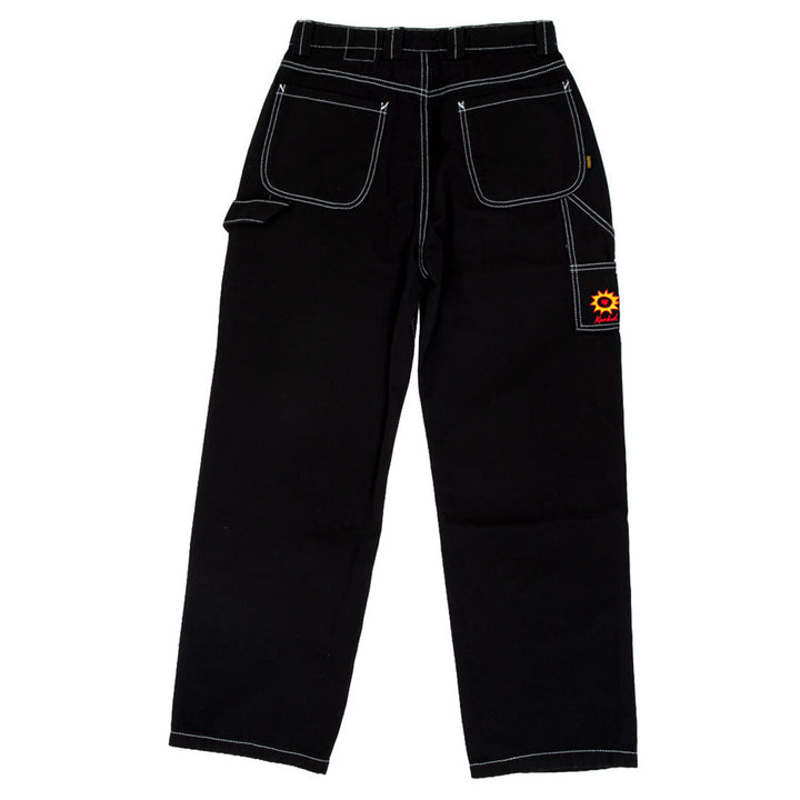 Krooked Sun Heart Carpenter Pant Black