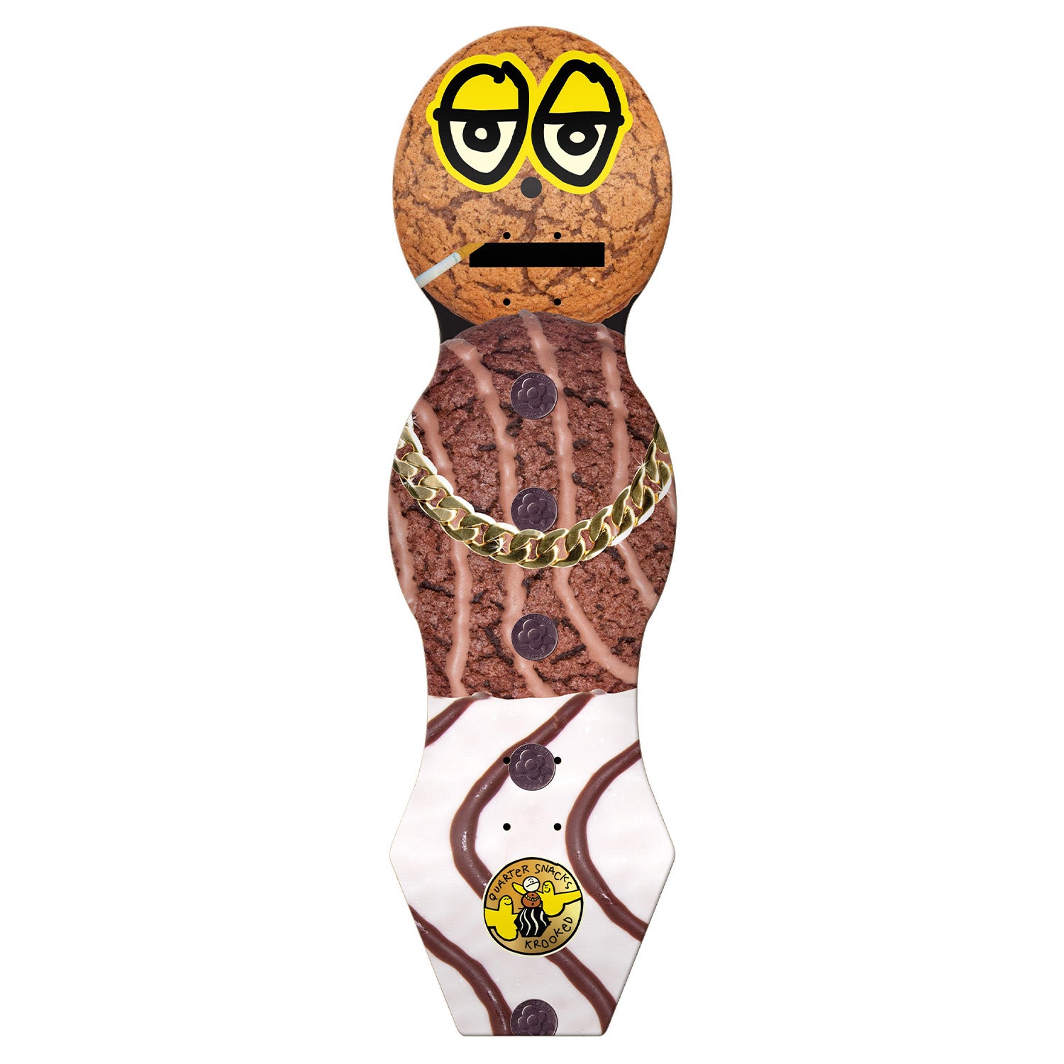 Krooked x Quartersnacks Cruiser Shaped Deck 9