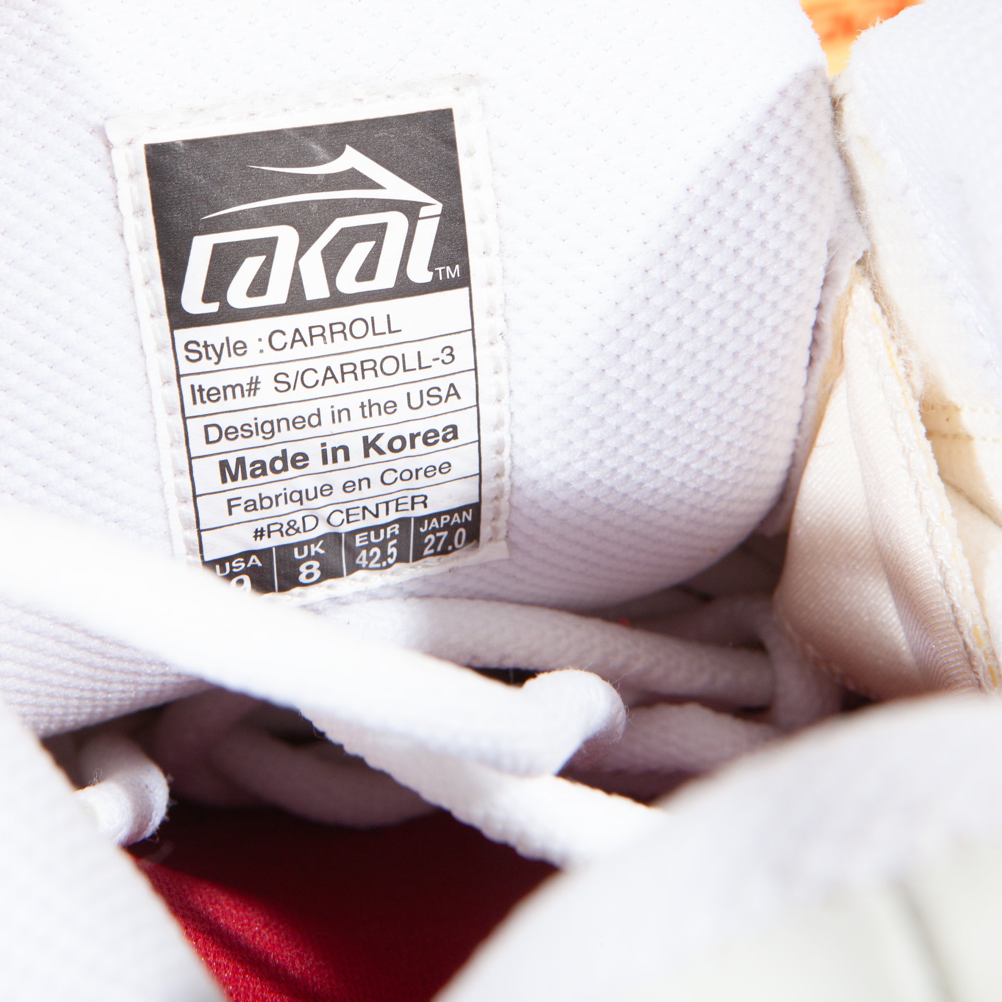 Overripe Lakai Carroll 3 White SAMPLE Size 9 2003