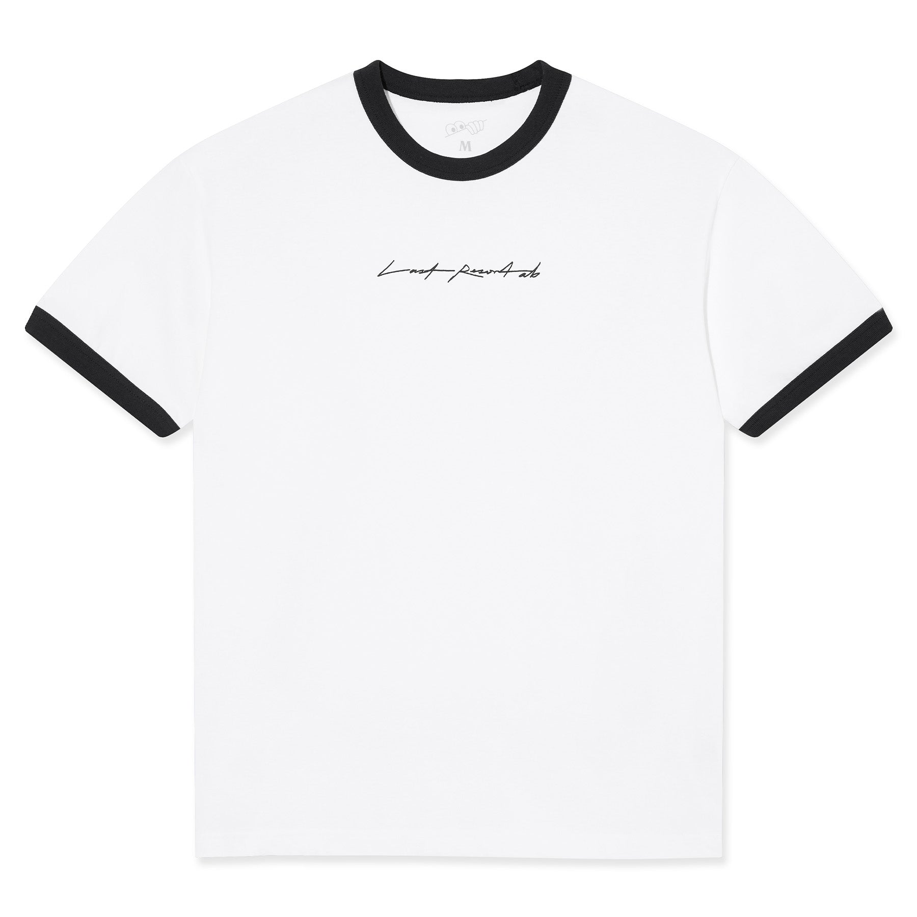 Last Resort AB Signature Ringer Tee White/Black