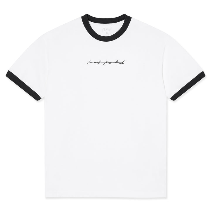 Last Resort AB Signature Ringer Tee White/Black