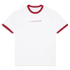 Last Resort AB Signature Ringer Tee White/Old Red