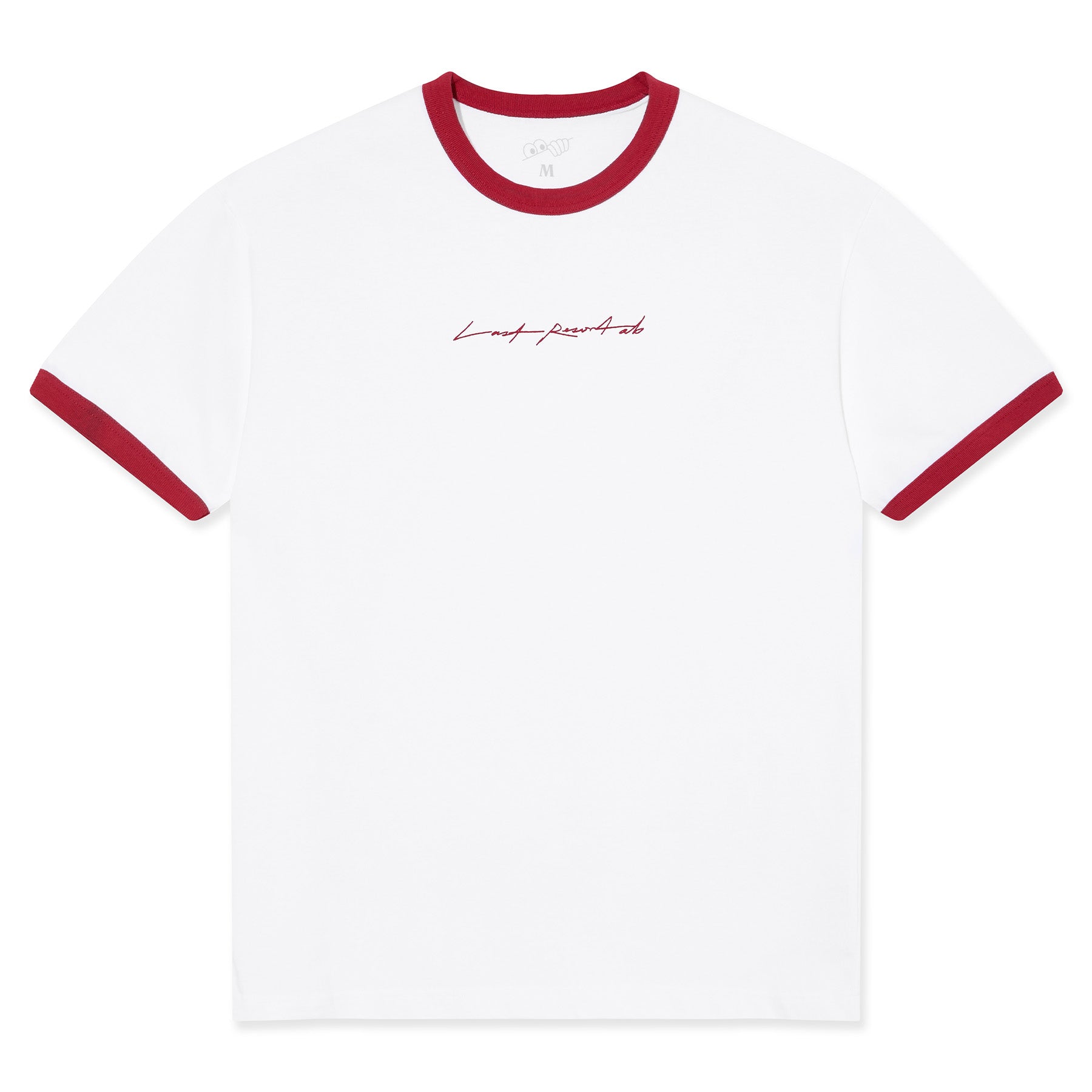 Last Resort AB Signature Ringer Tee White/Old Red