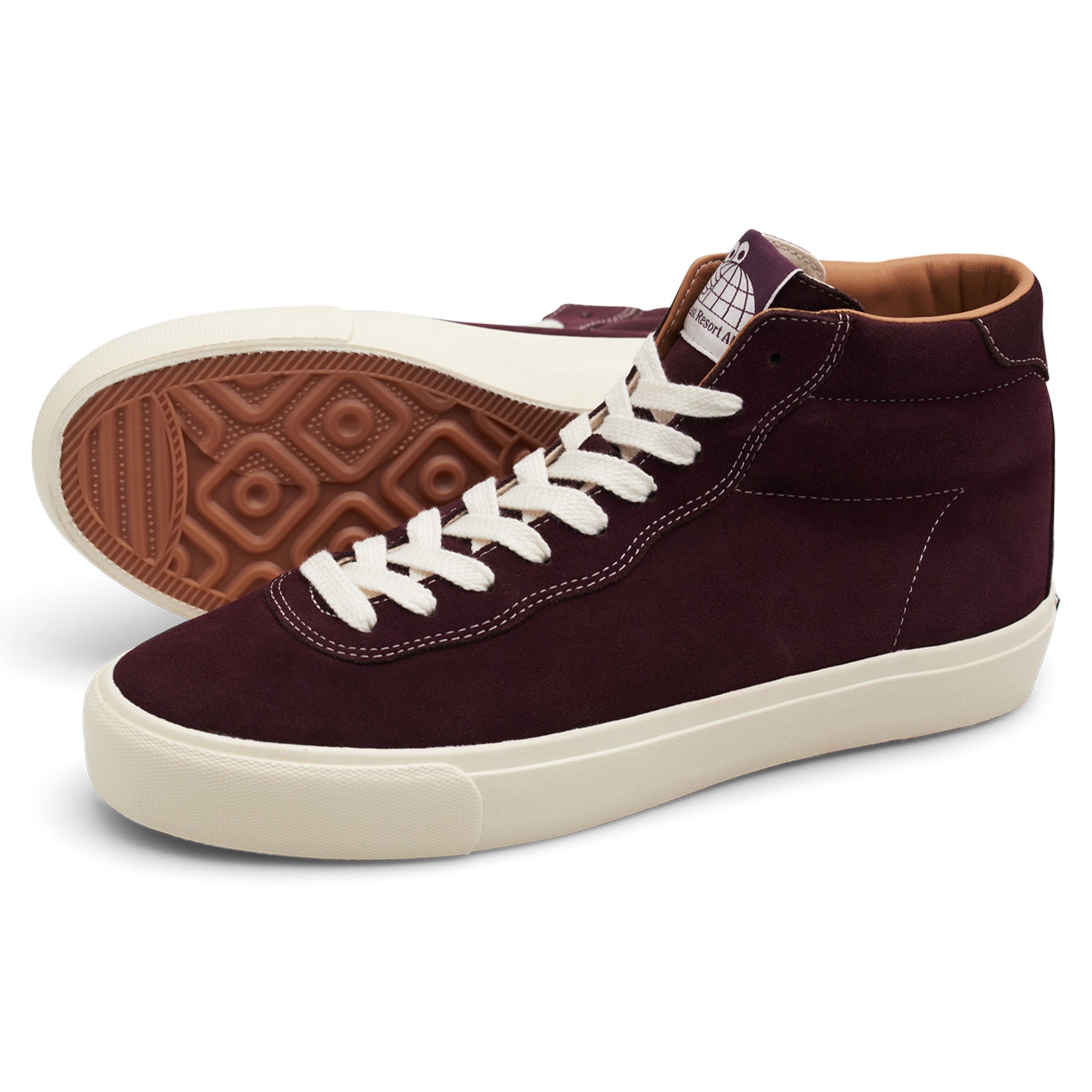 Last Resort AB VM001 Hi Suede Fig Red/White