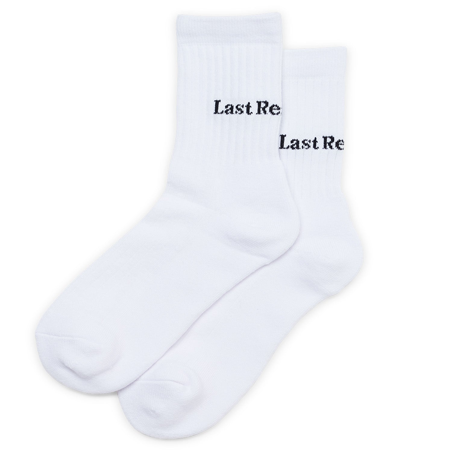 Last Resort AB Dress Socks Script Logo White Last Resort AB Dress Socks Script Logo White