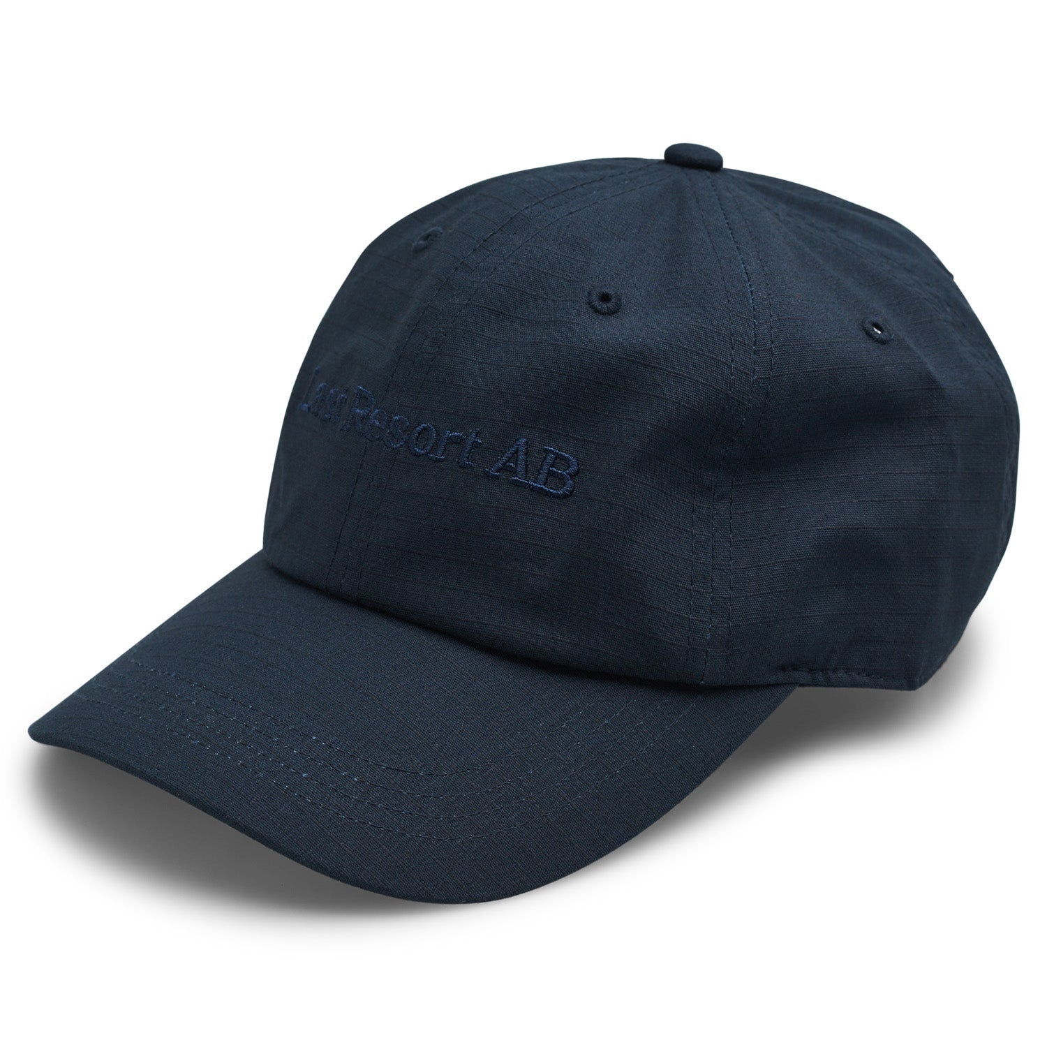 Last Resort AB Script Logo Soft Peak Cap Deep Blue