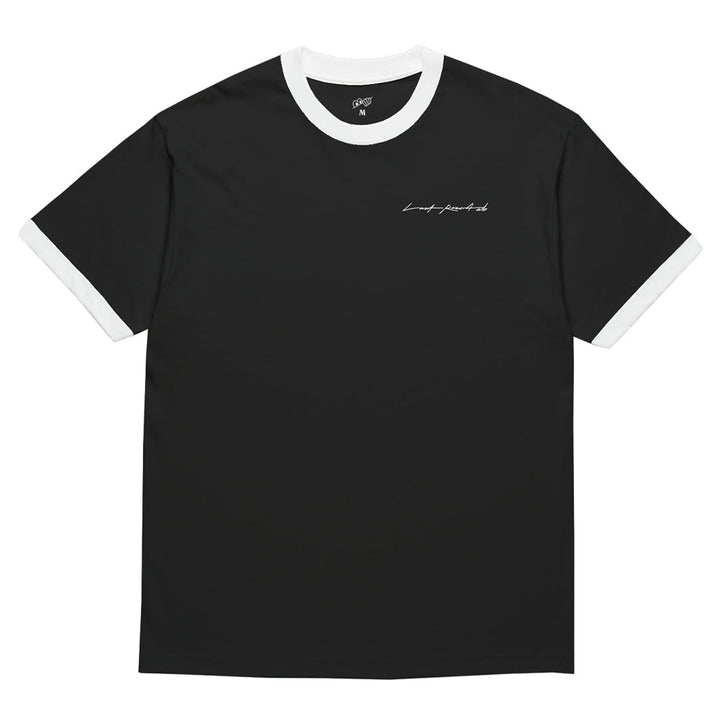 Last Resort AB Signature Ringer Tee Black
