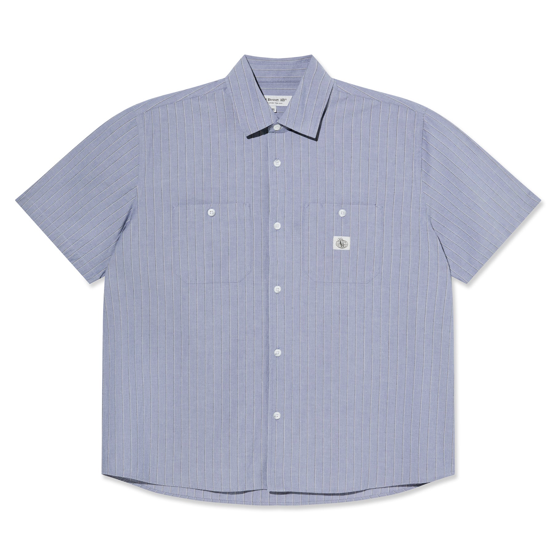 Last Resort AB SM001 S/S Button Up Zen Blue - Orchard Skateshop