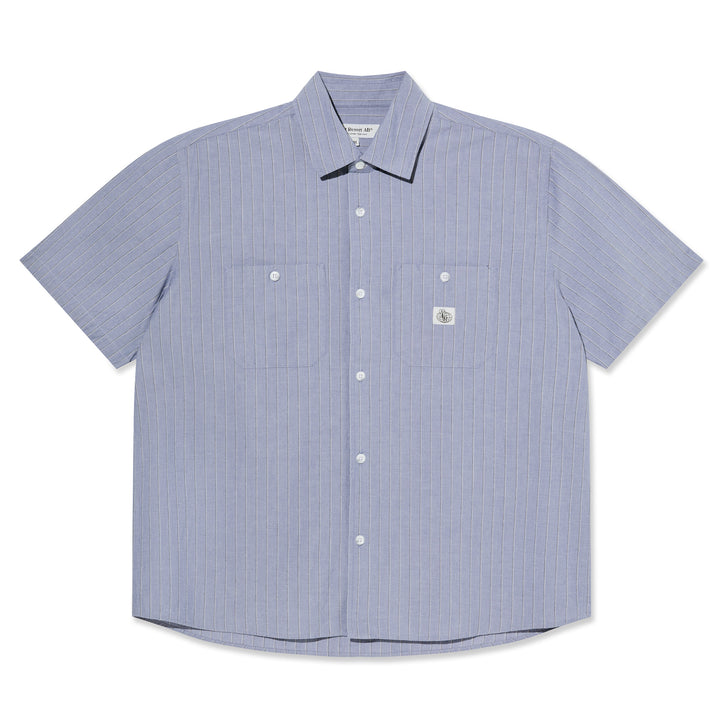 Last Resort AB SM001 S/S Button Up Zen Blue