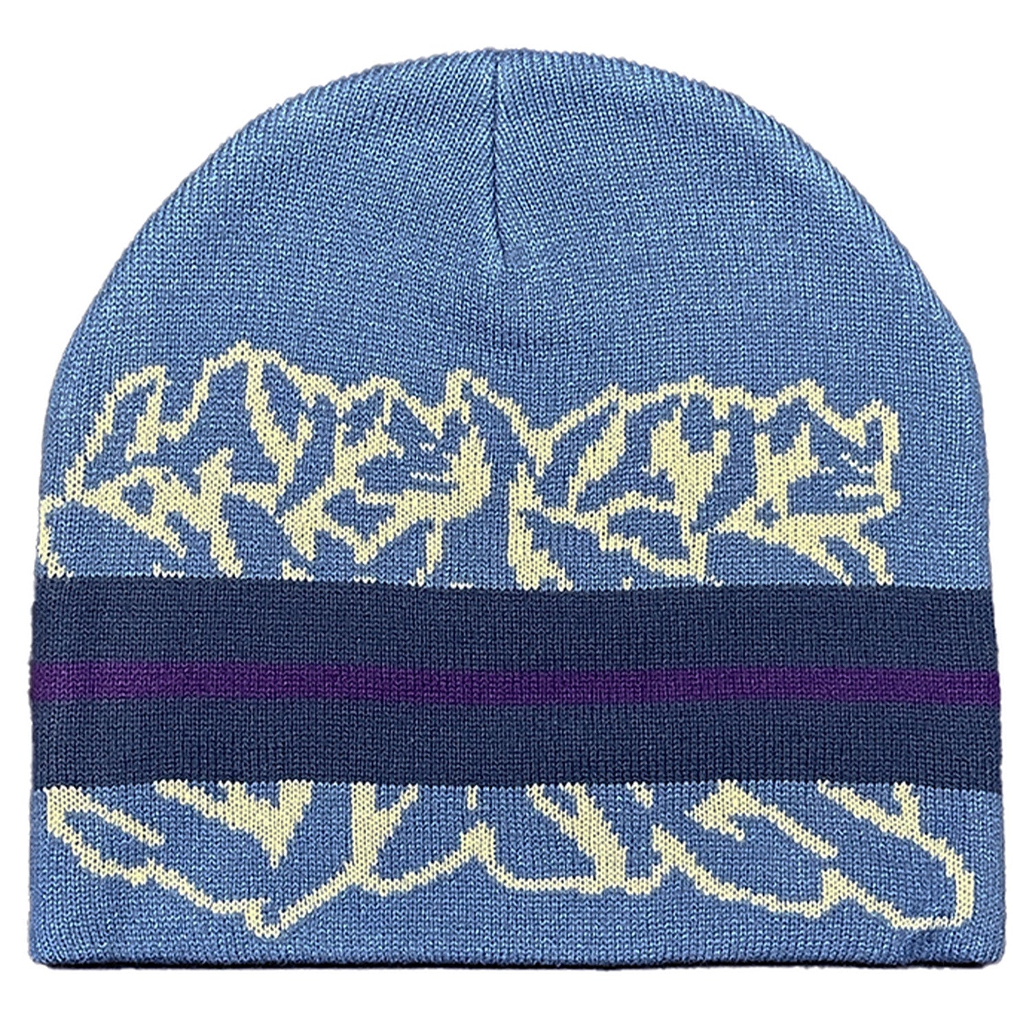Late Nite Stars Stripe Beanie Blue