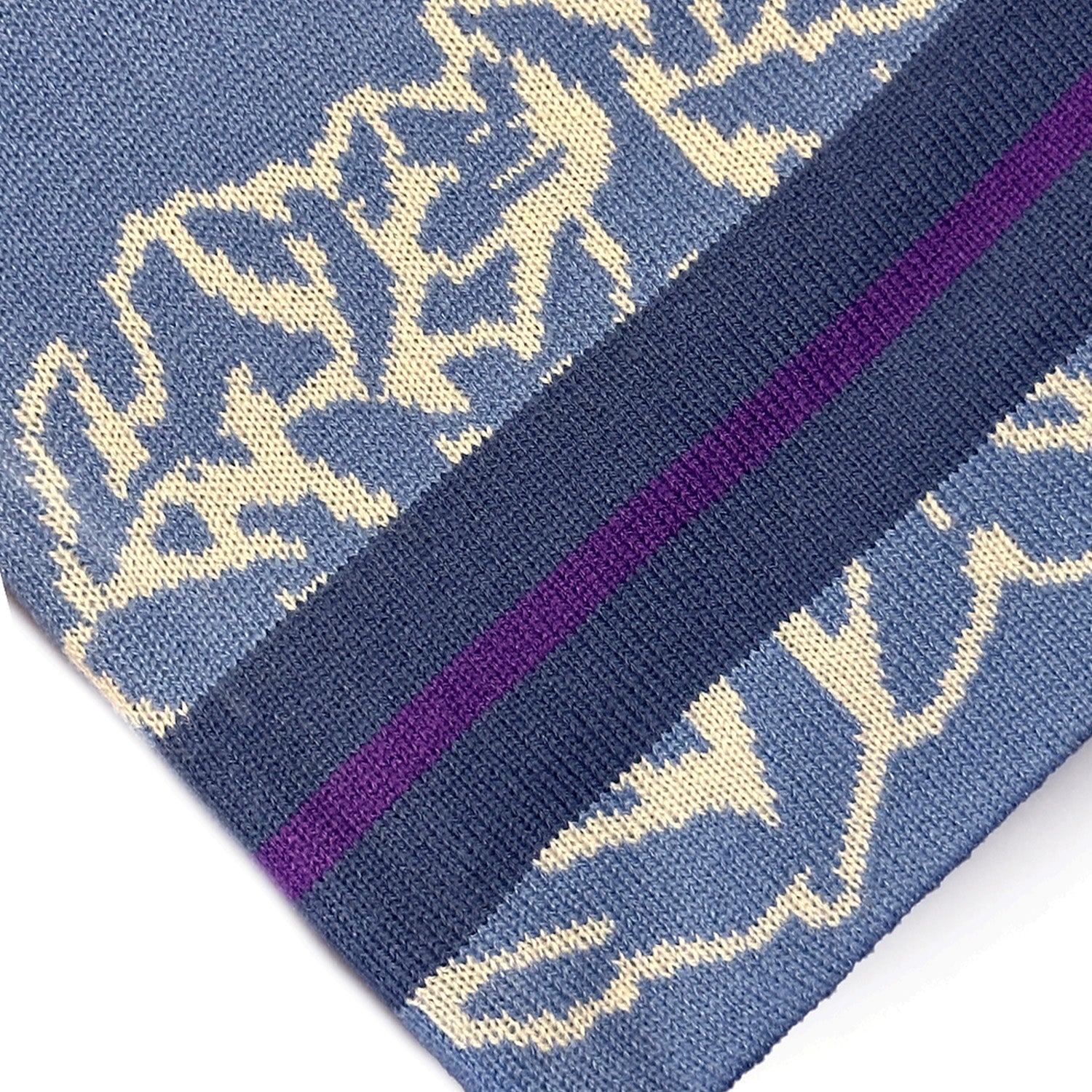 Late Nite Stars Stripe Beanie Blue