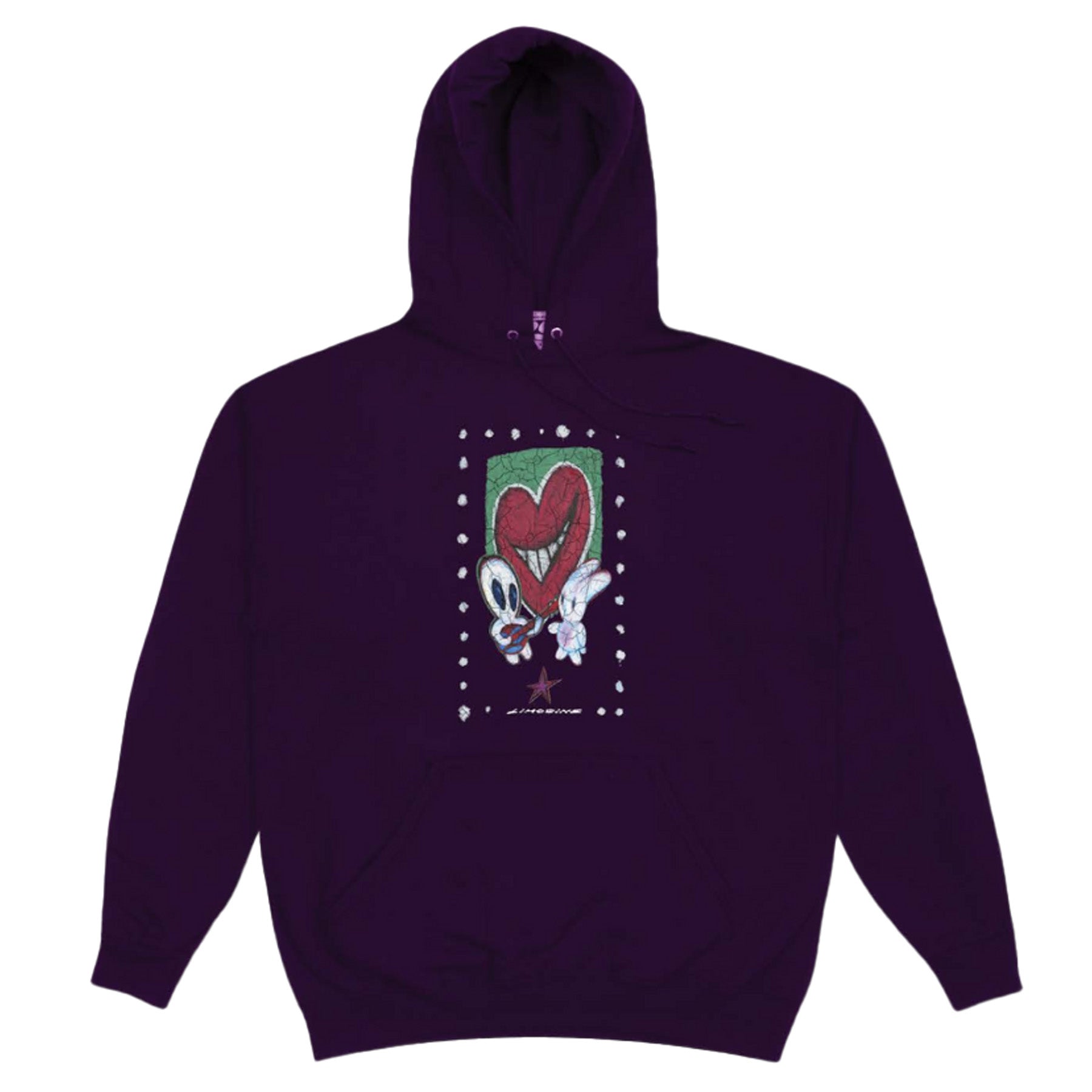 Limosine Heart Throb Hooded Sweatshirt Dark Purple