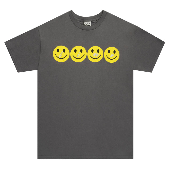 Limosine Glitter Smile Tee Charcoal
