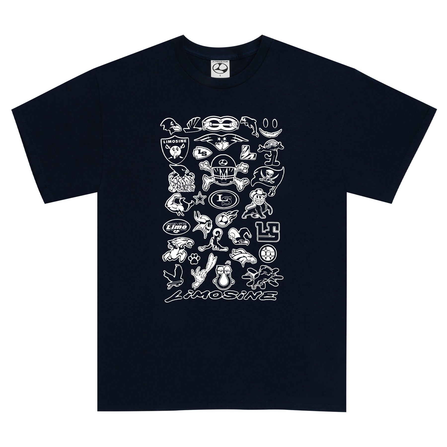 Limosine Teams Tee Navy - Orchard Skateshop