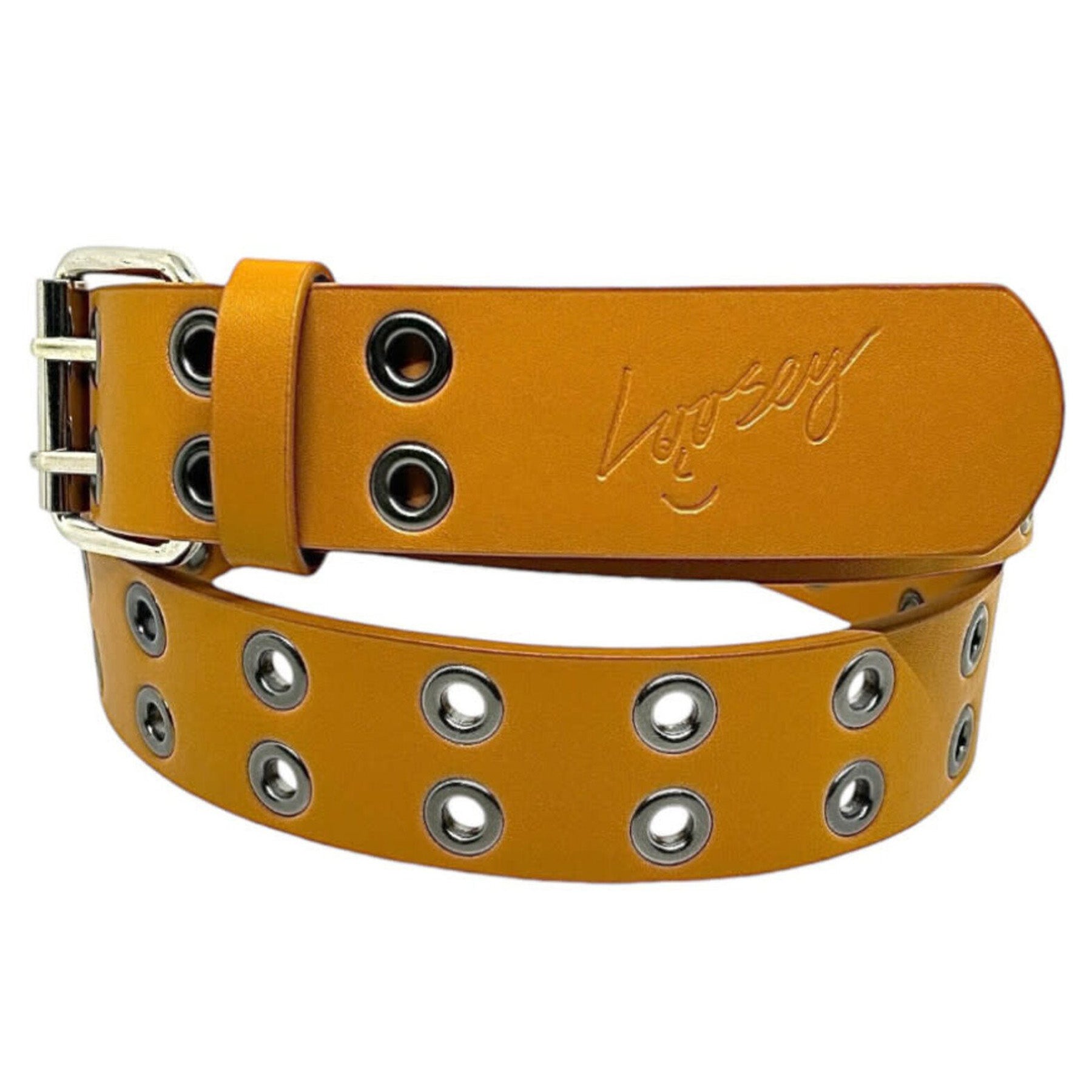 Loosey Camel Grommet Belt