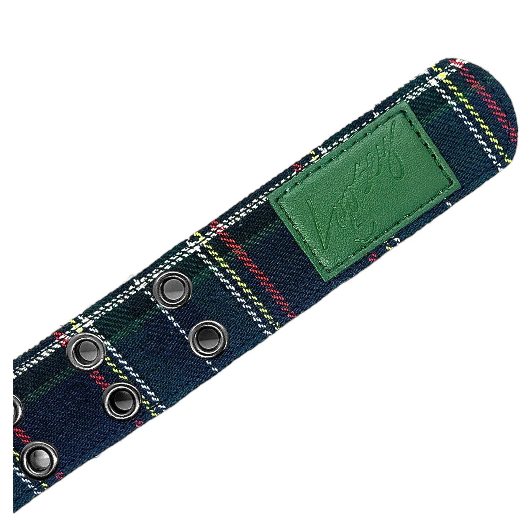 Loosey Plaid Grommet Hole Belt