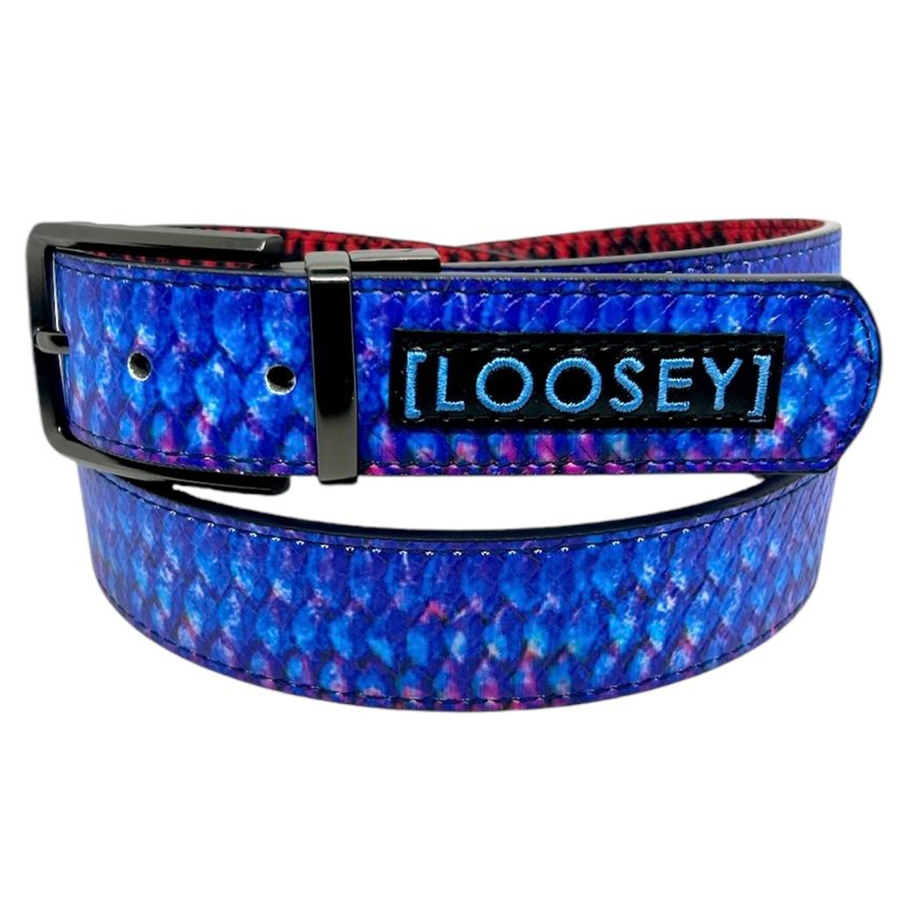 Loosey x Atlantic Drift Fish Scale Reversible Belt With Pouch