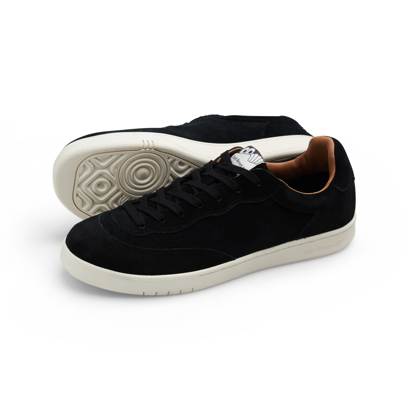 Last Resort AB CM001 Low Suede Black/White - Orchard Skateshop