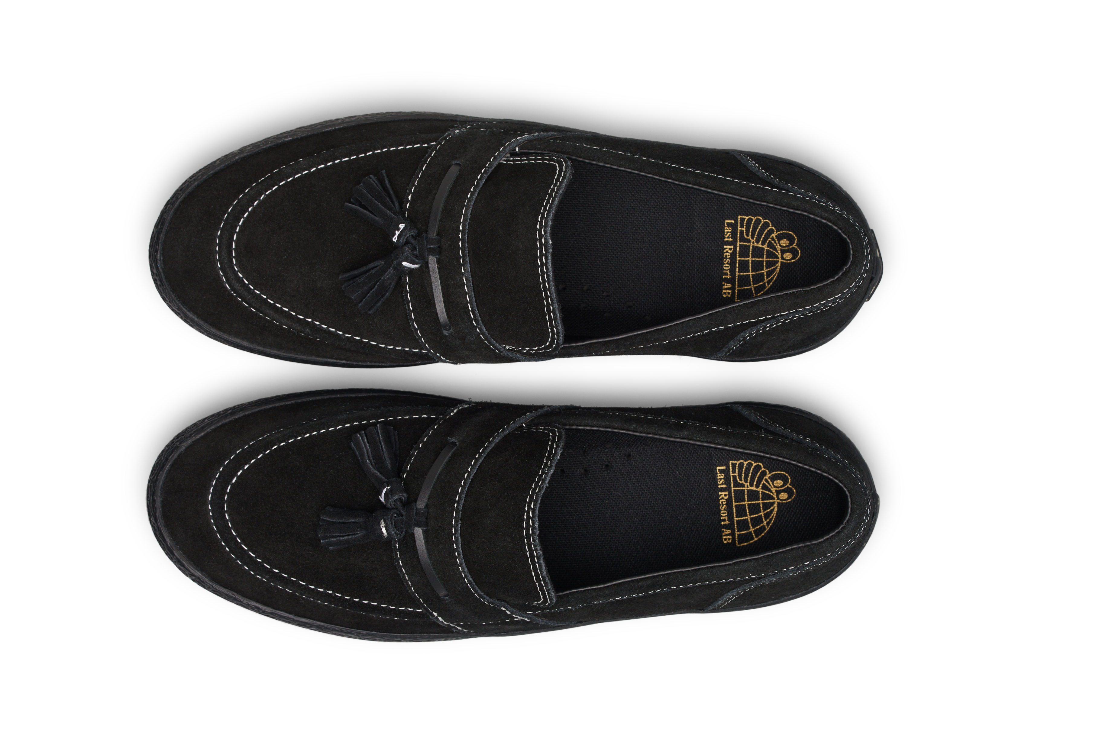 Last Resort AB VM005 Loafer Black/Black/White Stitch - Orchard Last Resort AB VM005 Loafer Black/Black/White Stitch - Orchard