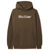 Butter Goods Logo Camo Applique Pullover Hooded Sweatshirt Brown