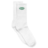 Metalwood Studios Oval Logo Crew Sock White