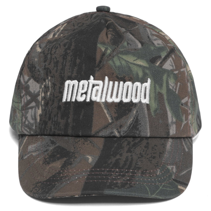 Metalwood Metal Logo 5-Panel Hat Real Leaf Camo