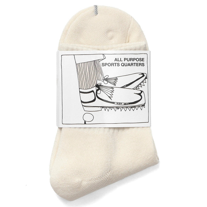 Metalwood Metal Logo Quarter Sock Off White/Spruce