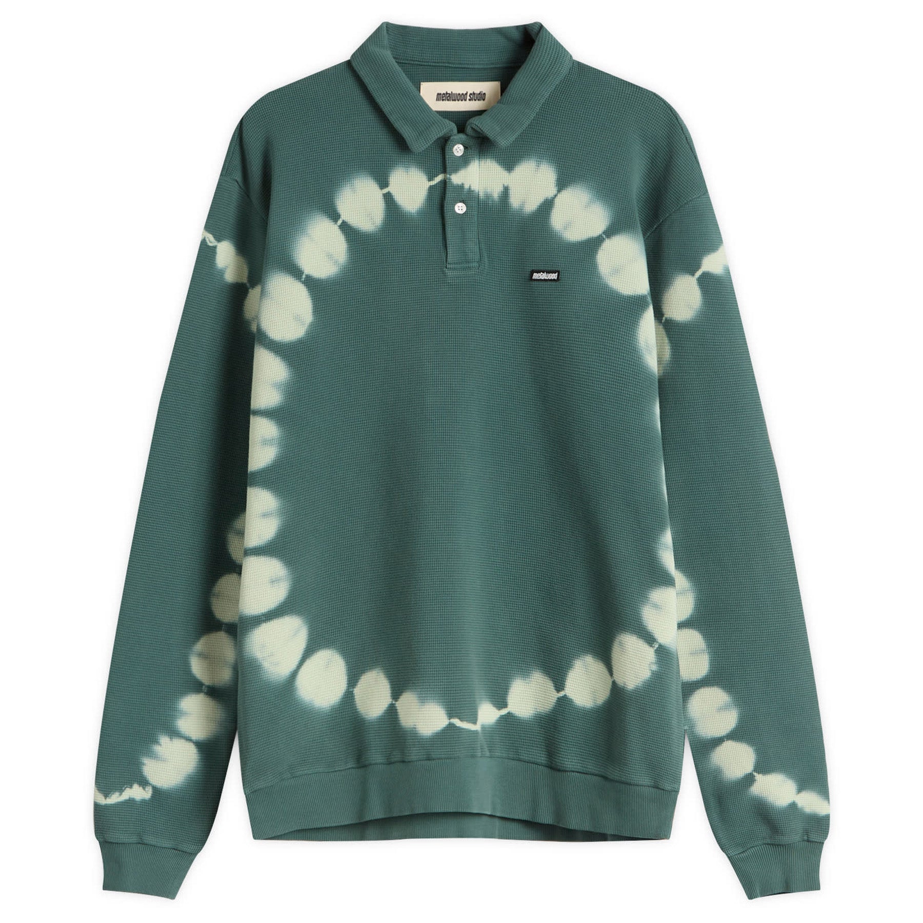 Metalwood Mini Metal Logo Longsleeve Thermal Polo Marine