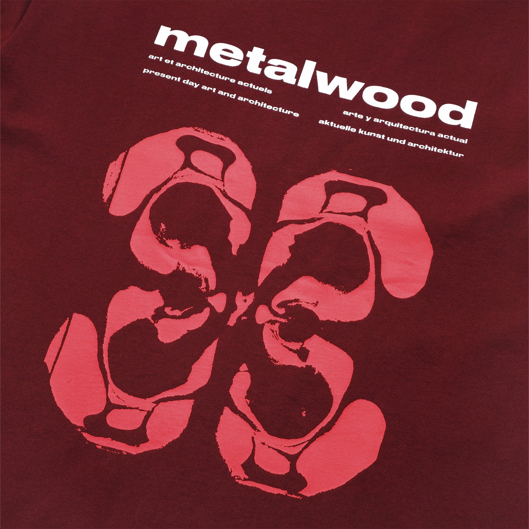 Metalwood Rorschach Tee Maroon