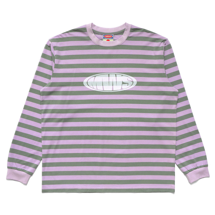 Metalwood Studio Bulge Logo Striped LS Tee