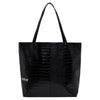 Metalwood Studio Metal Logo Stud Croc Tote Black