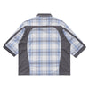 Metalwood Studio Paneled 3/4 Sleeve Polo Shirt Ice