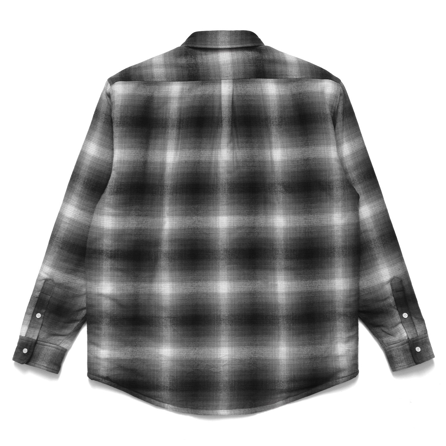 Metalwood Studio Poly Filled Flannel Shirt Black