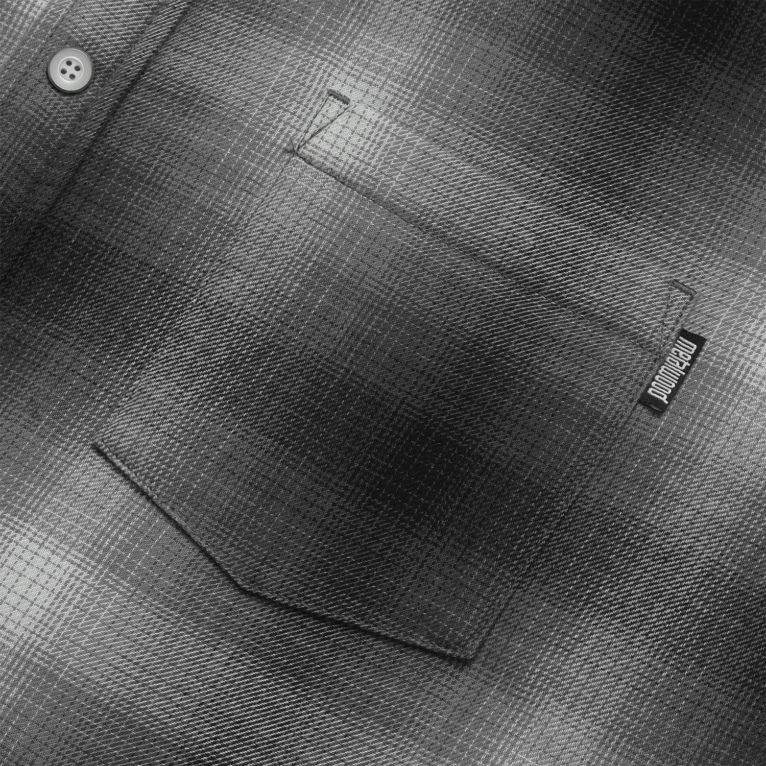 Metalwood Studio Poly Filled Flannel Shirt Black