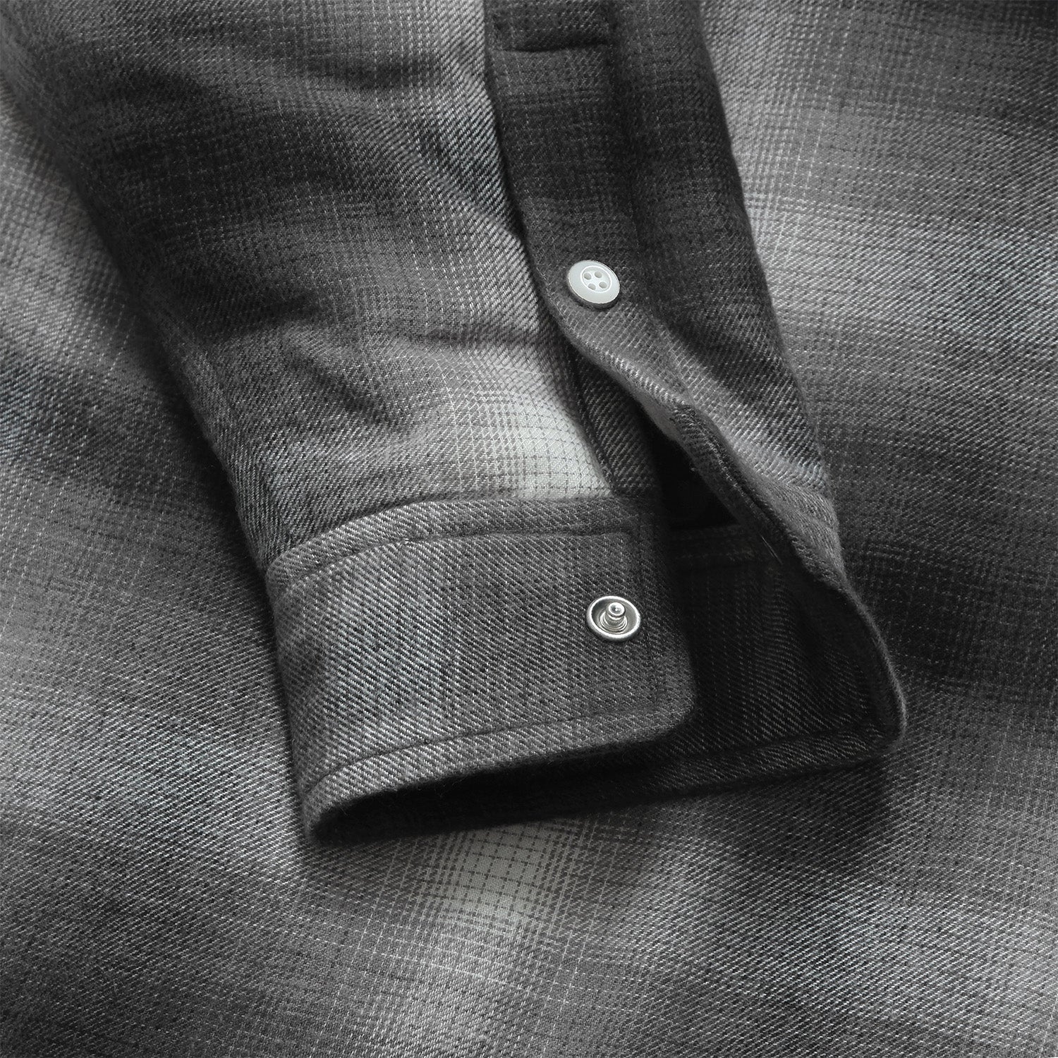 Metalwood Studio Poly Filled Flannel Shirt Black