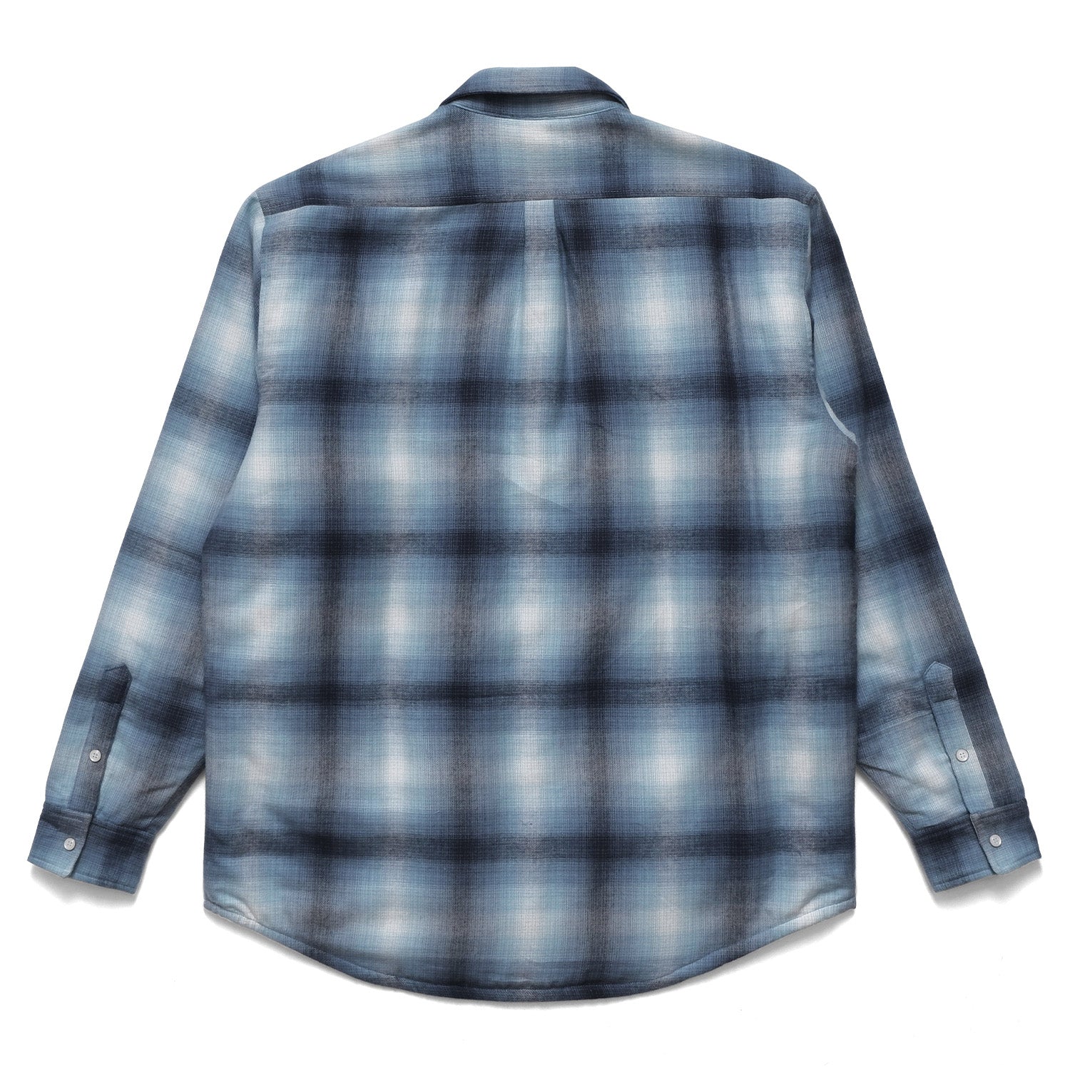 Metalwood Studio Poly Filled Flannel Shirt Blue