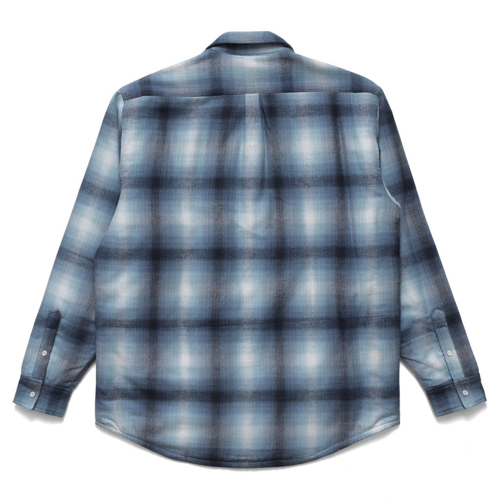 Metalwood Studio Poly Filled Flannel Shirt Blue