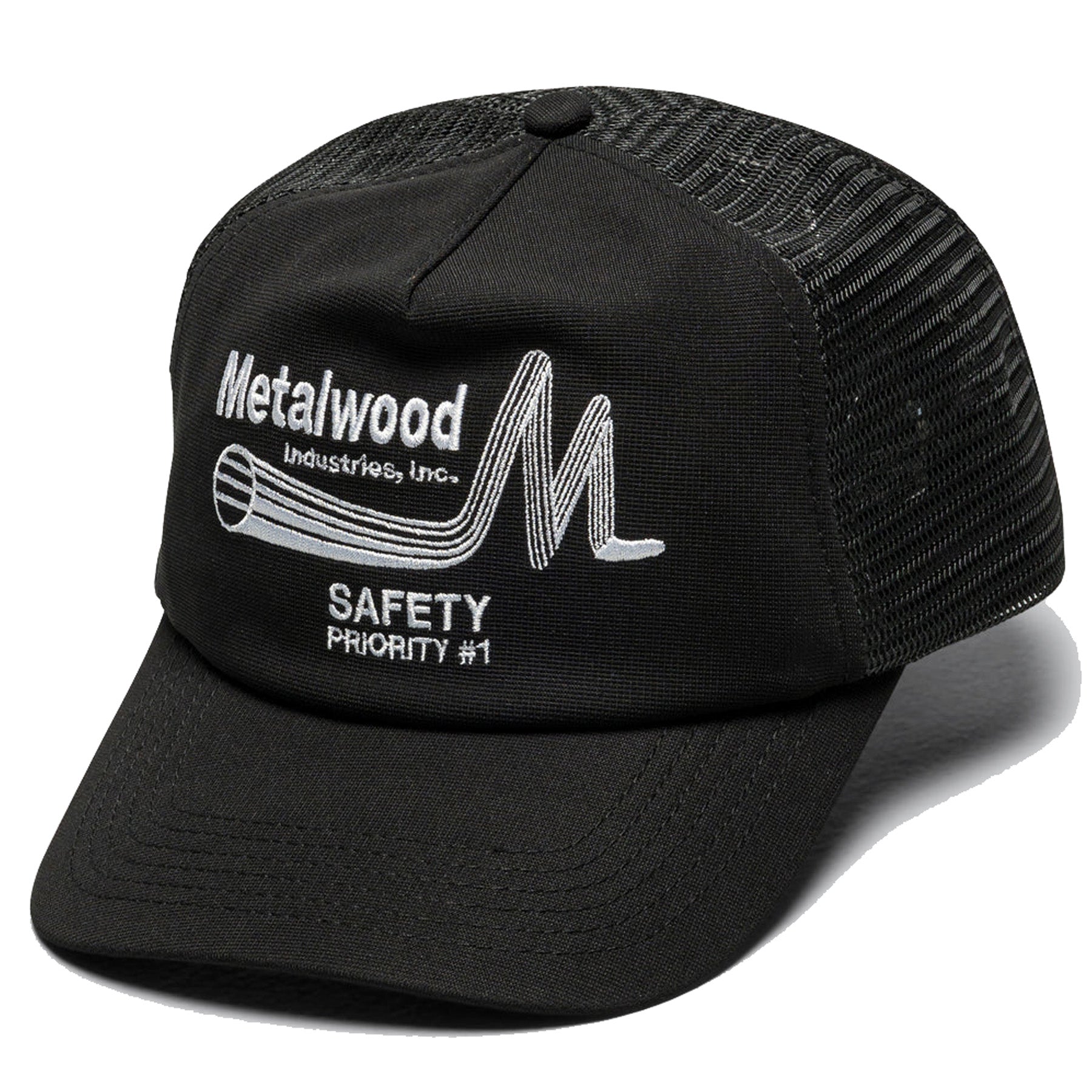 Metalwood Studio Safety Trucker Hat Black