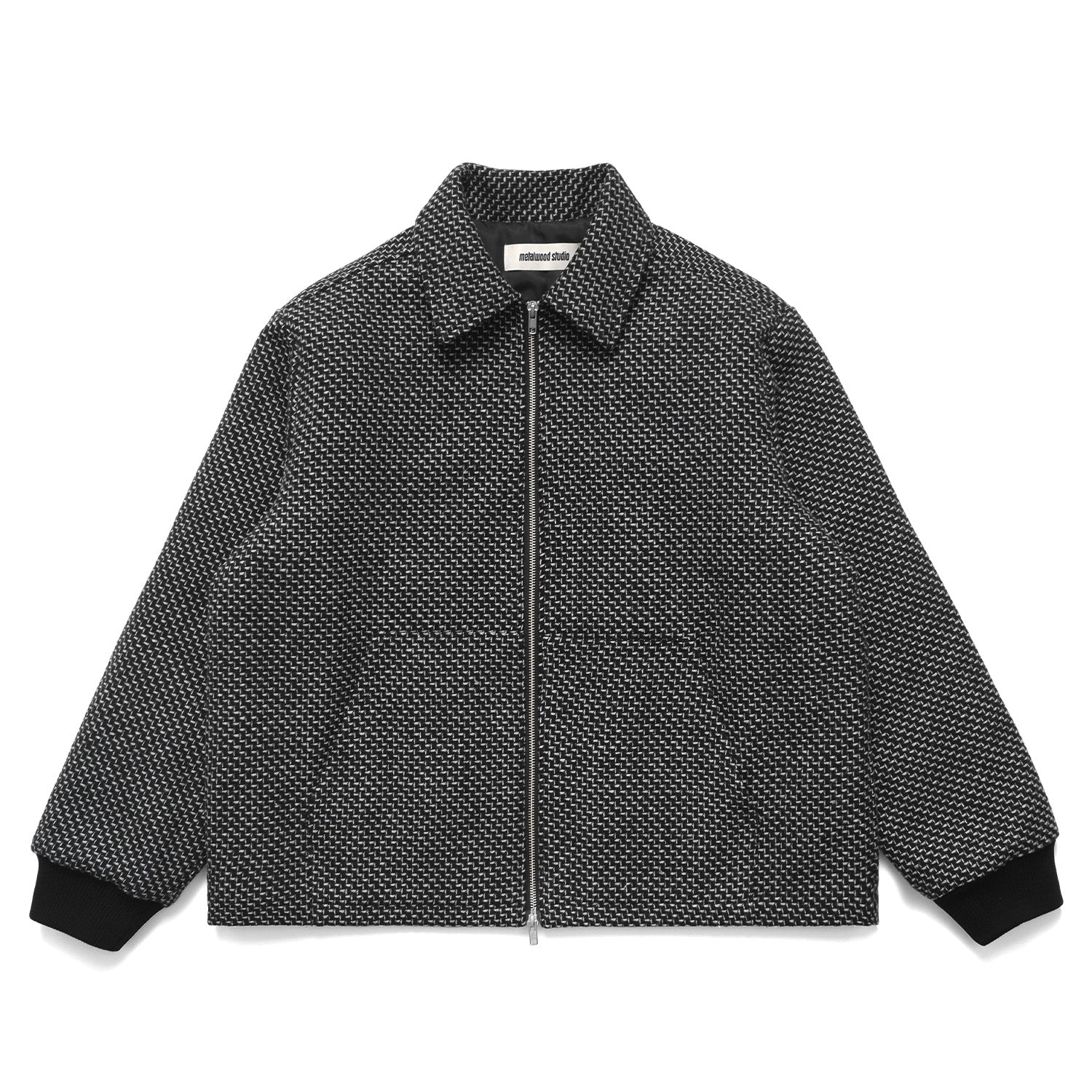 Metalwood Studio Wool Mechanic Jacket Black - Orchard Skateshop Metalwood Studio Wool Mechanic Jacket Black - Orchard Skateshop