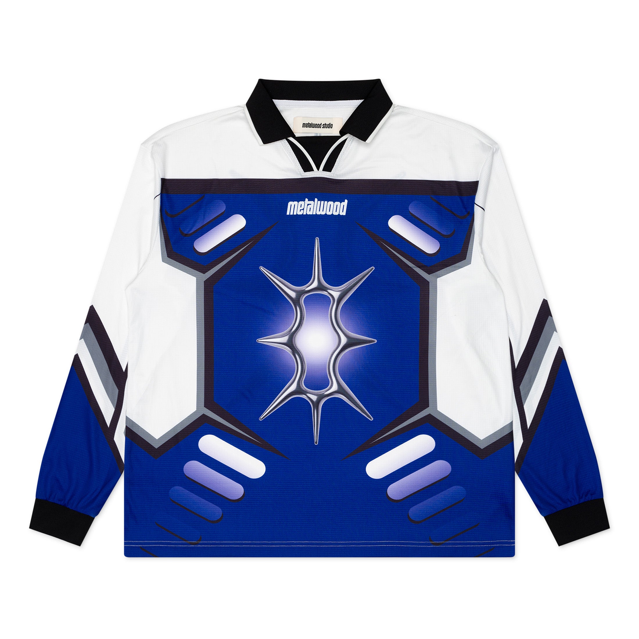 Metalwood Studio X-Games LS Jersey White/Blurple - Orchard Skateshop