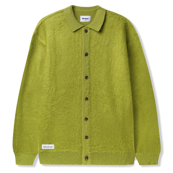 【BUTTER GOODS】Mohair Button Up Knitted Shirt - Tan Butter Goods Mohair Button Up Knitted Shirt Tan - Orchard