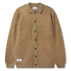 Butter Goods Mohair Button Up Knitted Shirt Tan