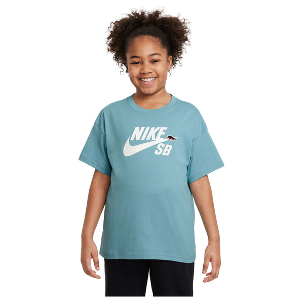 NIKESBBIGKIDSDUNKTEEDENIMTURQU