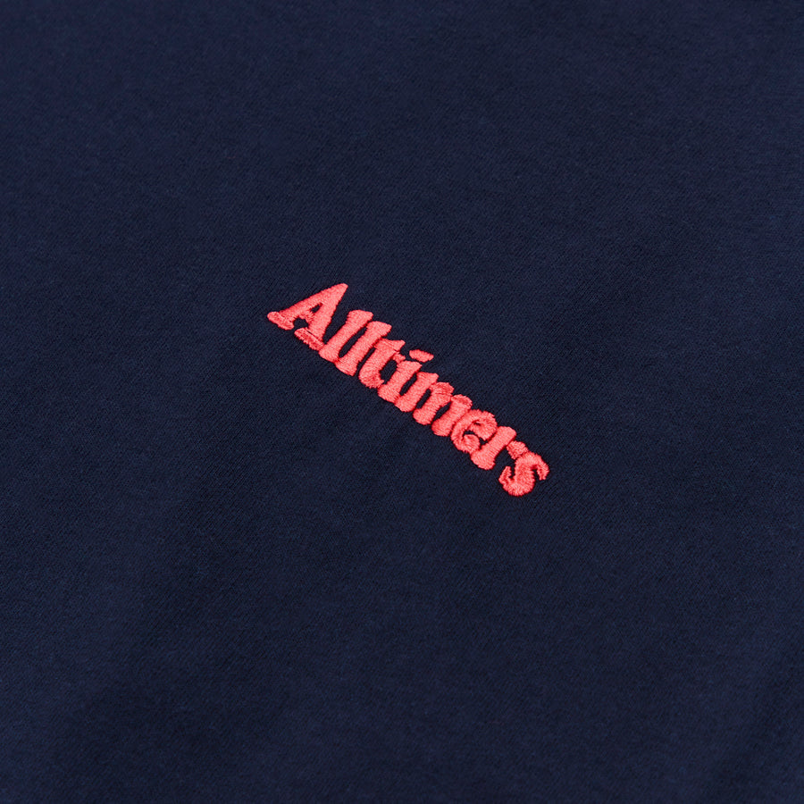 Alltimers Tiny Broadway Embroidered T-Shirt Navy