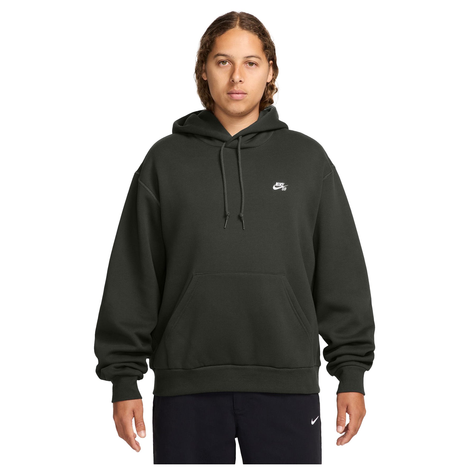 Nike SB Essential Hooded Sweatshirt Sequoia/White