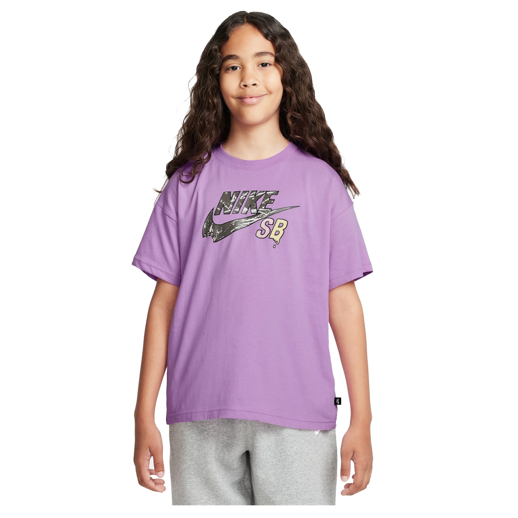 Nike SB HBR Big Kid's Tee Violet