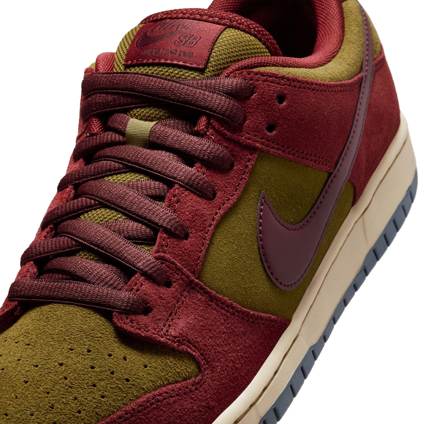 NIKE SB ☆ Dunk Low Pro ‘Dark Team Red & Olive Flak’ Nike SB Dunk Low Pro Dark Team Red/Olive Flak - Orchard