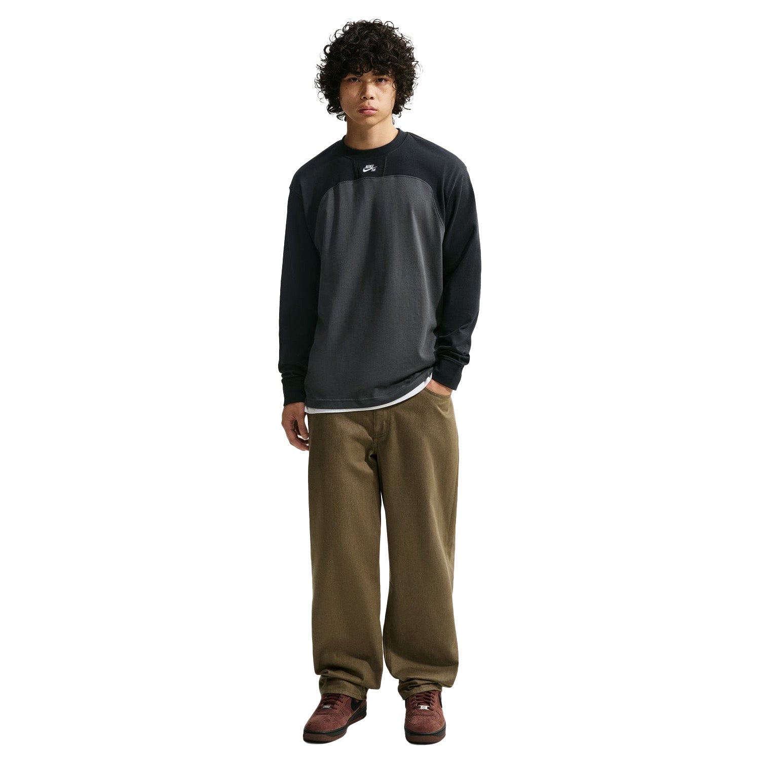 Nike SB Airmail LS Tee Anthracite/Black