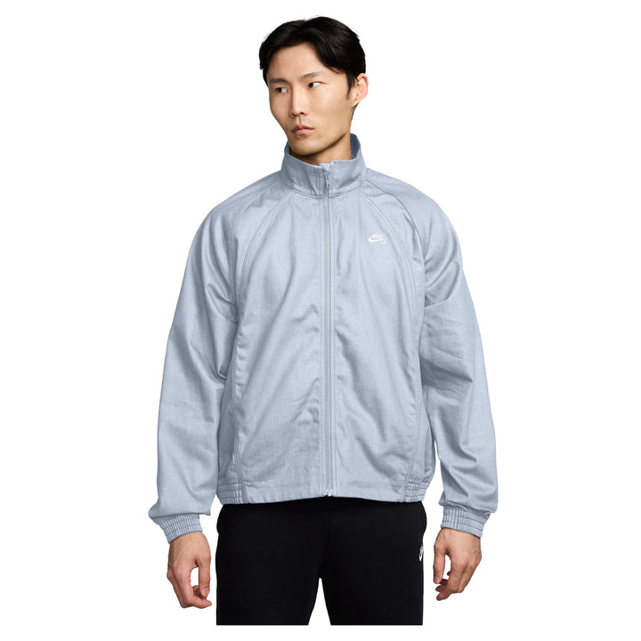 Nike SB Denim Full Zip Track Jacket Football Grey/White