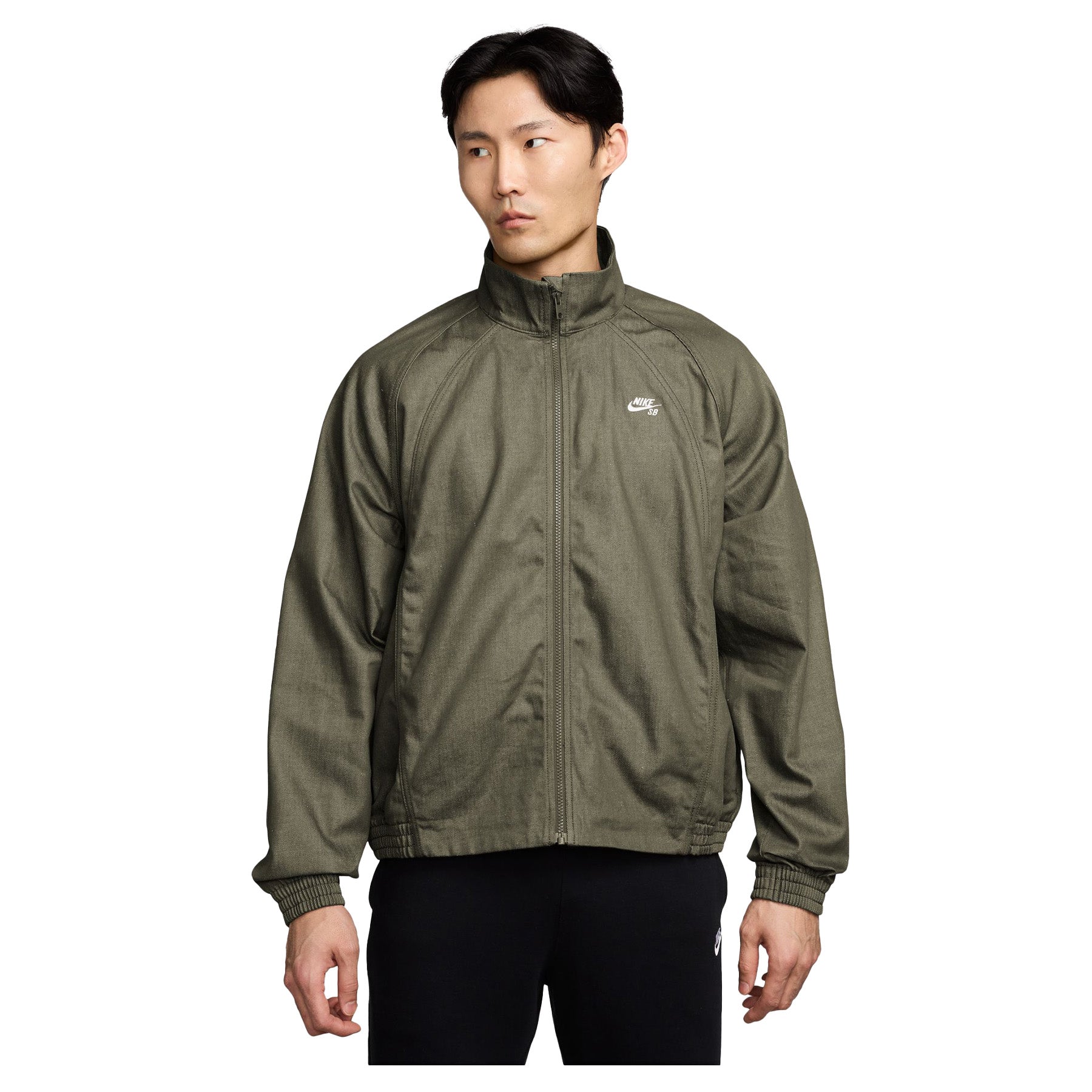Nike SB Denim Full Zip Track Jacket Medium Olive/White - Orchard